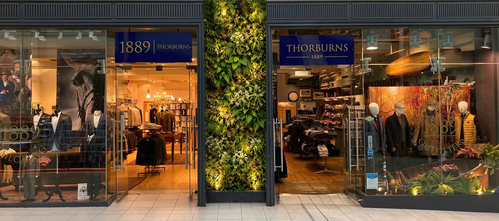 Thorburns Menswear shop front - Feb26